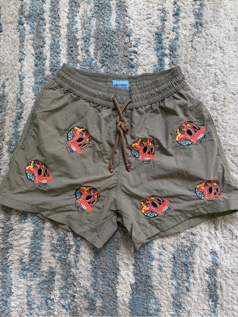 Men’s Les Canebiers Skull Swim Trunks size medium.